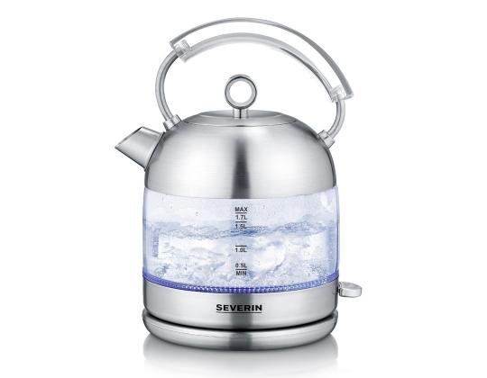 SEVERIN, 2400 W, 1,7 L, lasi - Retro Vedenkeitin