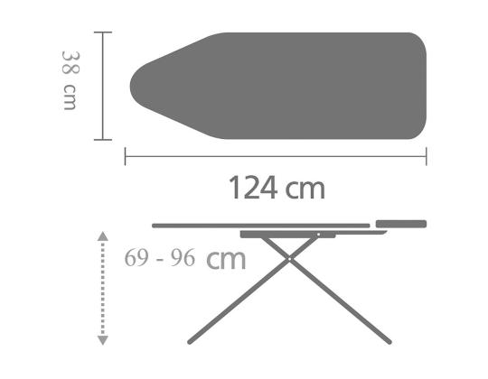 Triikimislaud BRABANTIA 124 x 38 cm