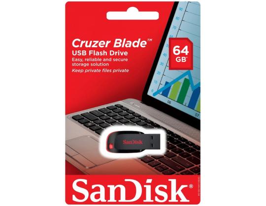 Mälupulk USB SANDISK Cruzer Blade (128 Gt)