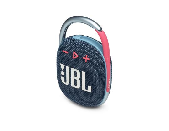 JBL Clip 4, sininen/pinkki - Kannettava langaton kaiutin