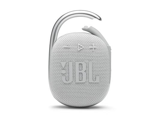 JBL Clip 4, valkoinen - Kannettava langaton kaiutin