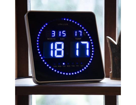 Seinäkello digitaalinen UNILUX Flo LED