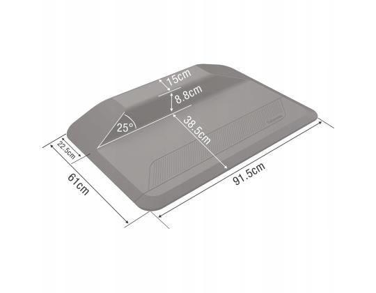 Seisumatta Sit-Stand 91x60cm musta