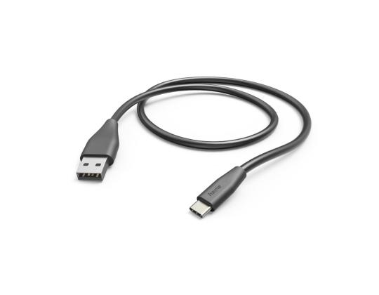 HAMA latauskaapeli, USB-A, USB-C, 1,5 m, musta - USB-kaapeli