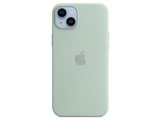 APPLE iPhone 14 Plus silikonikotelo MagSafella, heleroheline - Silikoonümbris