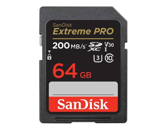 SANDISK Extreme Pro, UHS-I, SDXC, 64 Gt - Mälukortti