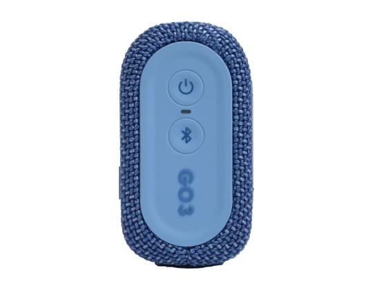 Kannettava kaiutin JBL Go3, IPX7, eko sininen