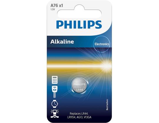Patareid PHILIPS A76 1,5 V Alkaline (LR44 / LR1154)