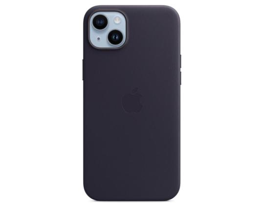 Apple iPhone 14 Plus nahkakotelo MagSafella, violetti - Nahkümbris
