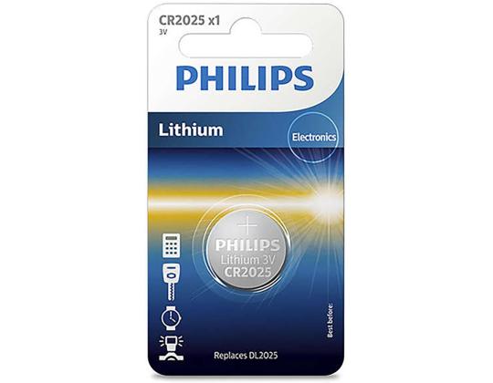 Patareid PHILIPS CR2025 3 V Lithium