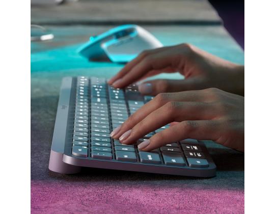 Näppäimistö Logitech MX Keys S SWE (W), harmaa