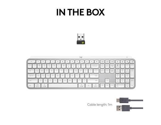Näppäimistö Logitech MX Keys S SWE (W), harmaa