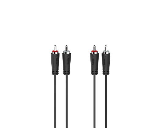 Hama Audio Kaapeli, 2 RCA - 2 RCA, 1,5 m, musta - Kaapeli