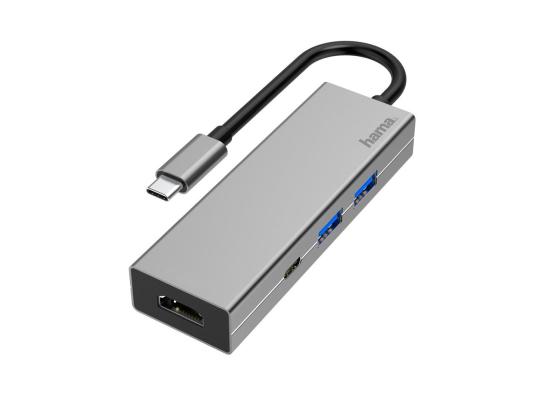 USB-sovitin Hama USB-C-moniporttinen sovitin (4 liitäntää)