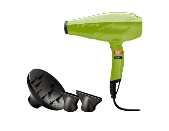 GA.MA Pluma 5500 Endurance Ion, 2400 W, vihreä - Hiustenkuivain