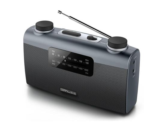 Muse M-058R, AM/FM, akkukäyttöinen, musta - kannettava radio