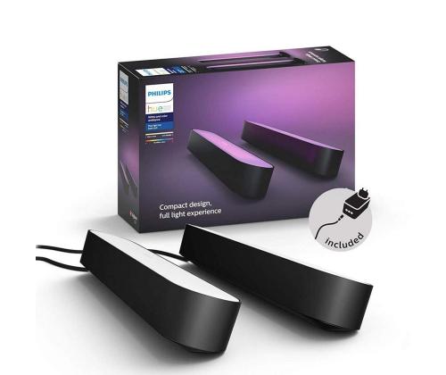 Philips Hue Play, White ja Color Ambiance, 2 kpl, musta - Älyvalopakkaus
