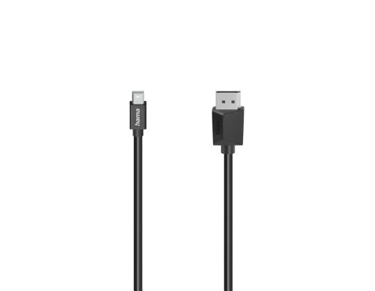 Hama Mini DP - DisplayPort, 1,5 m, musta - Kaapeli