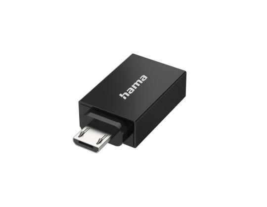 Hama USB OTG, USB - Micro USB, musta - Sovitin
