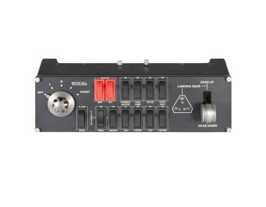 Lentosimulaattorin kytkinpaneeli Logitech Saitek Pro Flight