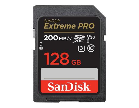 SANDISK Extreme Pro, UHS-I, SDXC, 128 Gt, pakko - Mälukaart