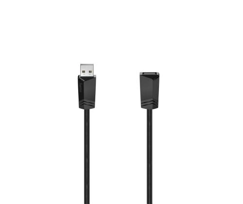 Hama USB-jatkojohto, 5 m, musta - Kaapeli