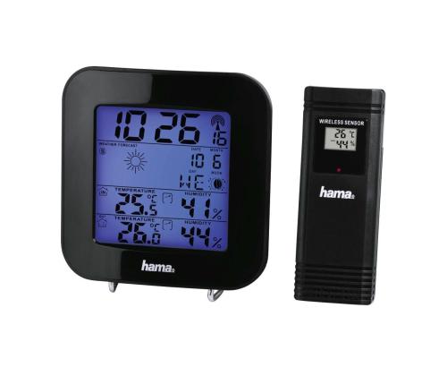 Hama EWS-200, musta - Lämpömittari