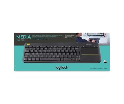 Logitech K400 Plus, SWE, harmaa - Langaton näppäimistö ja hiiren lisävaruste