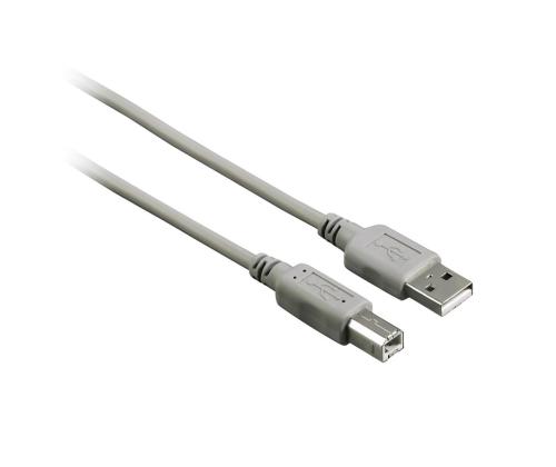 HAMA USB-A -- USB-B, 3 m, harmaa - Kaapeli