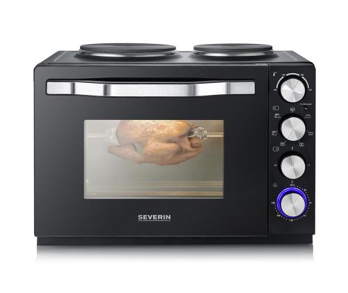 Severin, 30 L, 2500 W, must - Miniahi kahe keedualaga