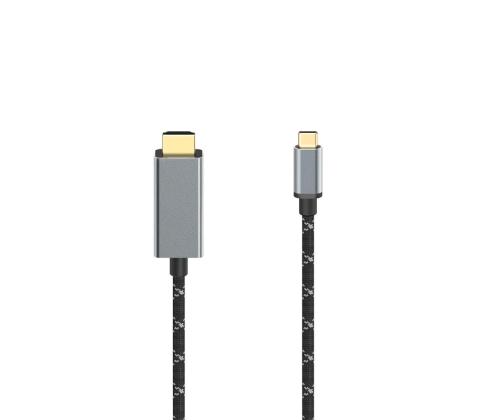 Hama videokaapeli, USB-C, 1,5 m, musta - Kaapeli