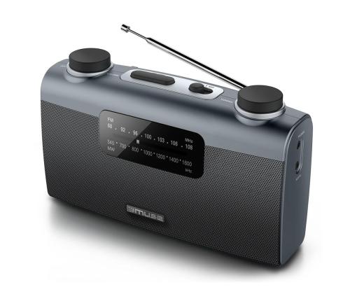 Muse M-058R, AM/FM, akkukäyttöinen, musta - kannettava radio