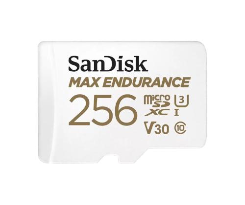 SanDisk Max Endurance, 256 GB, microSDHC, valkoinen - Muistikortti - Muistikortti