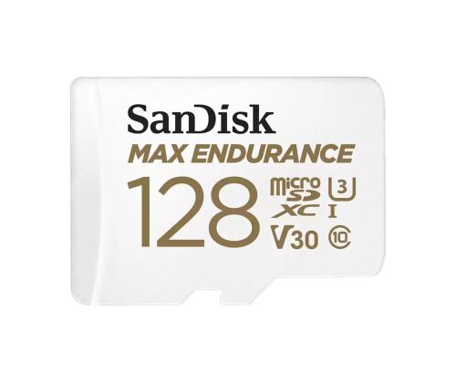 SanDisk Max Endurance, 128 GB, microSDHC, valkoinen - Muistikortti - Muistikortti