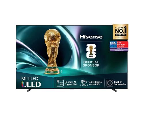 Hisense U7Q, 100'', 4K UHD, Mini LED, musta - Televisiot