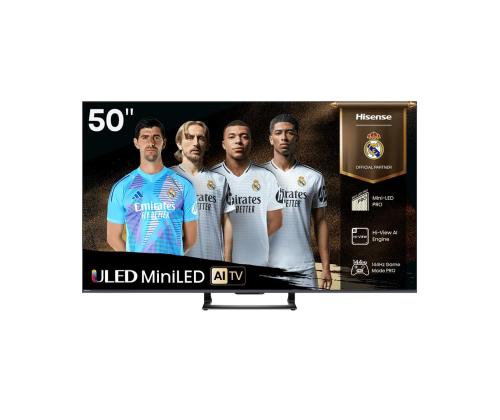Hisense U7Q, 50'', 4K UHD, Mini LED, musta - TV-laite