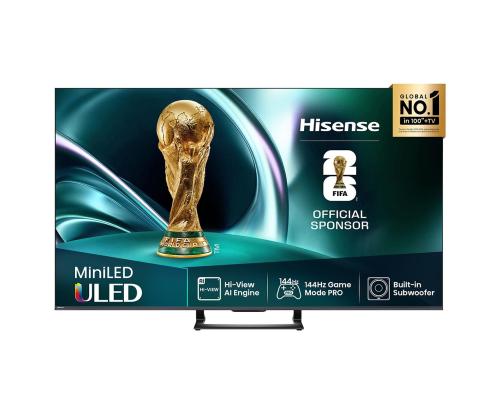 Hisense U7Q, 50'', 4K UHD, Mini LED, musta - TV-laite