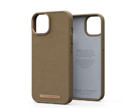 NJORD BYELEMENTS Mokkanahka Comfort+, iPhone 14, ruskea - Kotelo