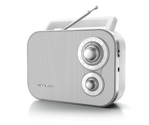 Muse M-051RW, FM, analoginen, paristokäyttöinen, valkoinen - Kannettava radio