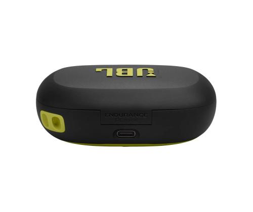 JBL Endurance Peak 4, musta/vihreä - Täysin langattomat urheilukuulokkeet
