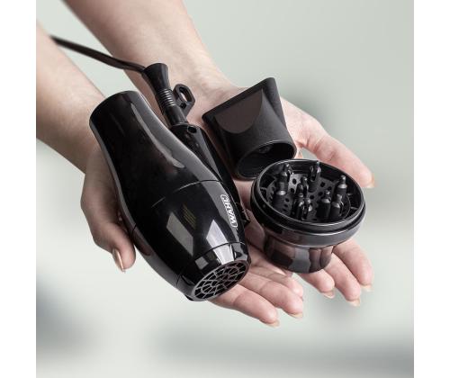 Wahl, 1000 W, musta - Matkakampaamo hiustenkuivaaja