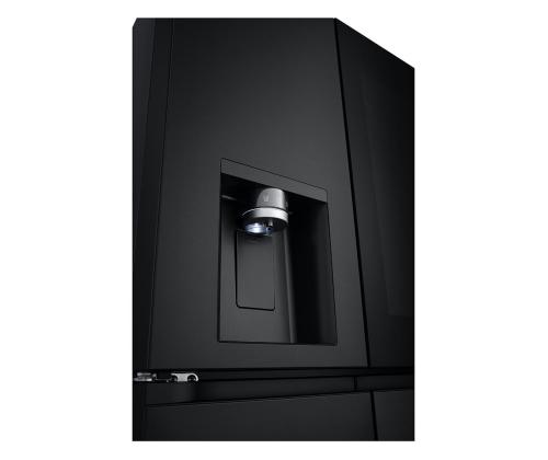 LG, NoFrost, Instaview, 508 L, korkeus 179 cm, musta - SBS-Külmk