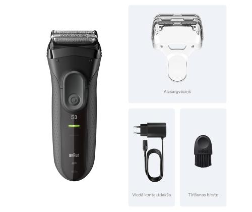Braun Series 3+, harmaa - Pardel