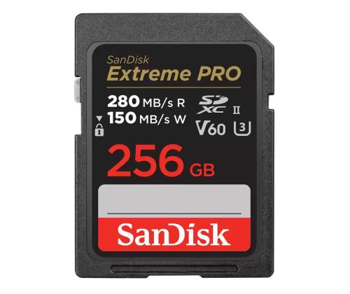 SanDisk Extreme Pro, UHS-II, SDXC, 256 GB, musta - Muistikortti - Muistikortti
