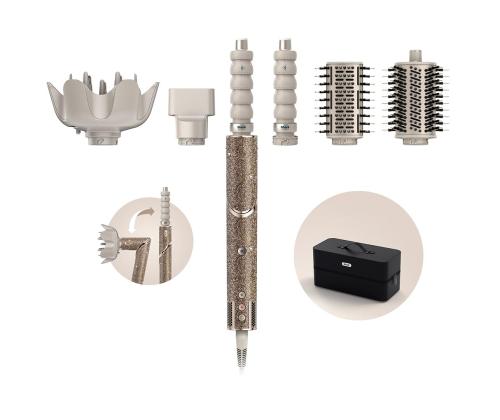 Shark FlexStyle Sparkle Champagne Diamond Limited Edition, 5-in-1, kultainen - Hiustenmuotoilulaite - Hiustenmuotoilulaite