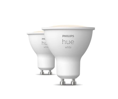 Philips Hue Smart Spotlight, pehmeän lämmin valkoinen, GU10, 2 kpl - Hyödyllinen valaisin