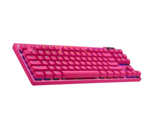 Logitech PRO X TKL, US, pinkki - Langaton näppäimistö