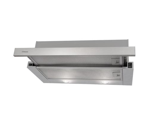 Hansa, 270 m³/h, leveys 60 cm, ruostumatonta terästä - Integroitu ilmanpuhdistin