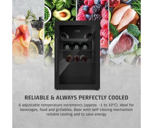 Caso BBQ Cooler S-R, 63 L, korkeus 68 cm, musta - Jäähdytin