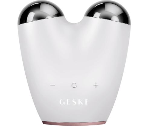 Geske SmartAppGuided, 6-in-one, valkoinen/vaaleanpunainen - Mikro-käyttöinen kasvojenkohotuslaite